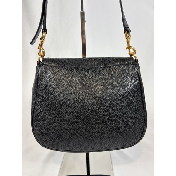 Marc Jacobs Empire City Crossbody Flap Shoulder Bag Black Leather - Picture 5 of 15